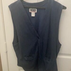 FINAL MARKDOWN Forenza navy cotton vest small